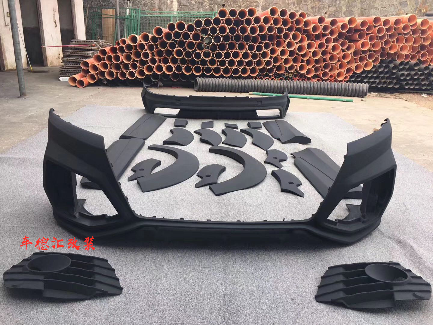 新款Q7改RSQ7包围SQ7前杠后杠侧裙RSQ7后唇轮眉