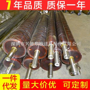 提供包胶滚筒70包胶锥形滚筒包胶粘尘滚筒包胶电动滚筒