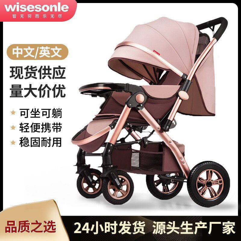 智儿乐儿童童车遛娃婴儿车减震便携高景观手推车批发代发