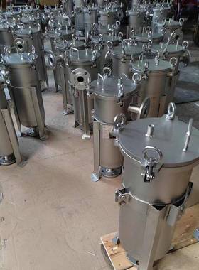 QYDL-1P-0.25M2-DN40单袋过滤器单袋顶入式泥沙井水布袋式过滤机