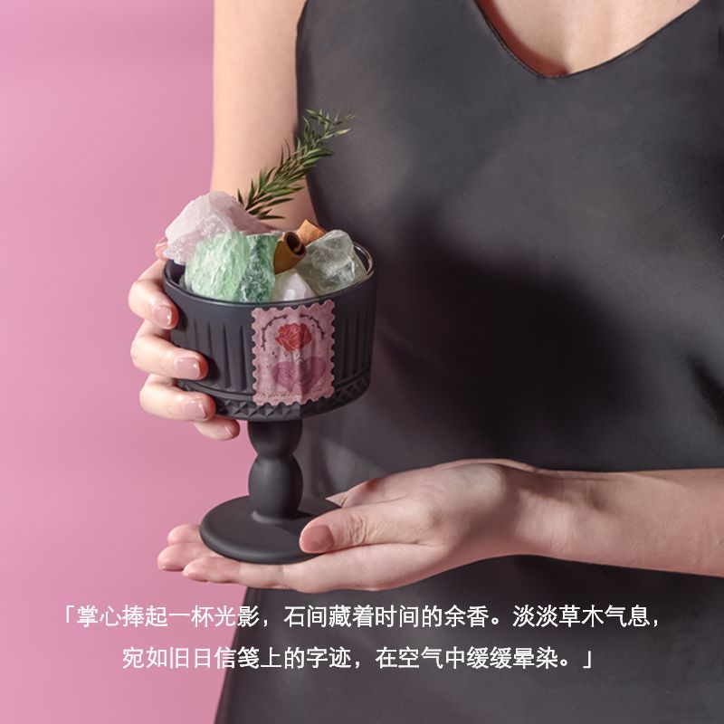 扩香石无火香薰天然水晶