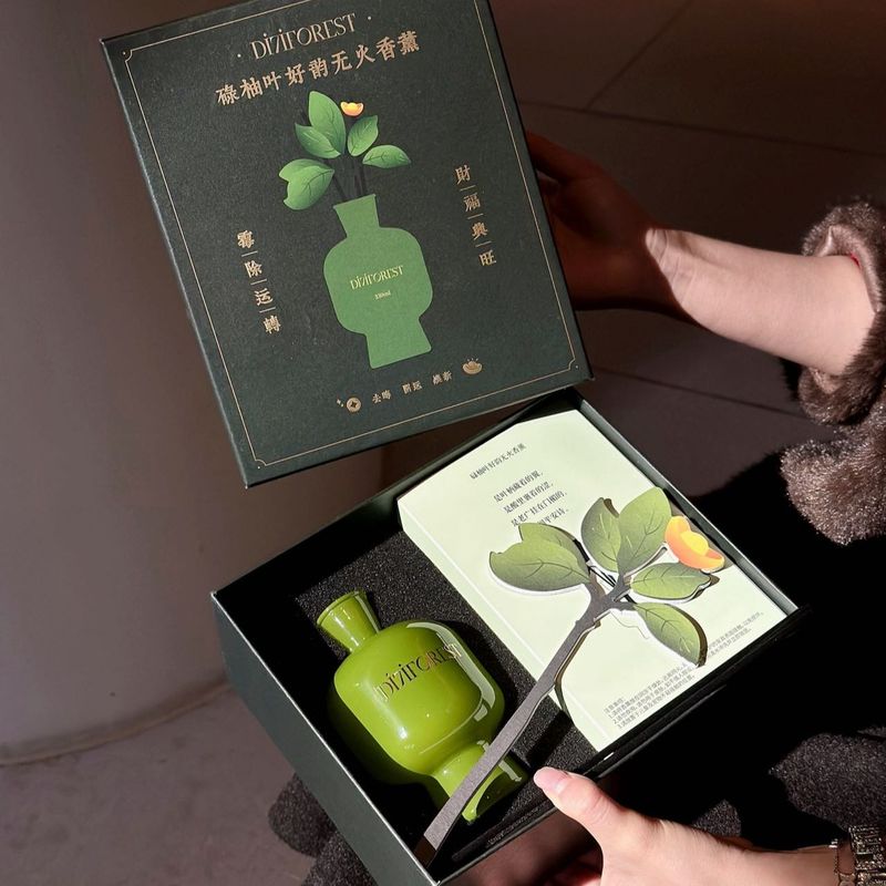 第七森林秘境无火香薰碌柚叶好韵持久房间留香轻奢高级香薰摆件