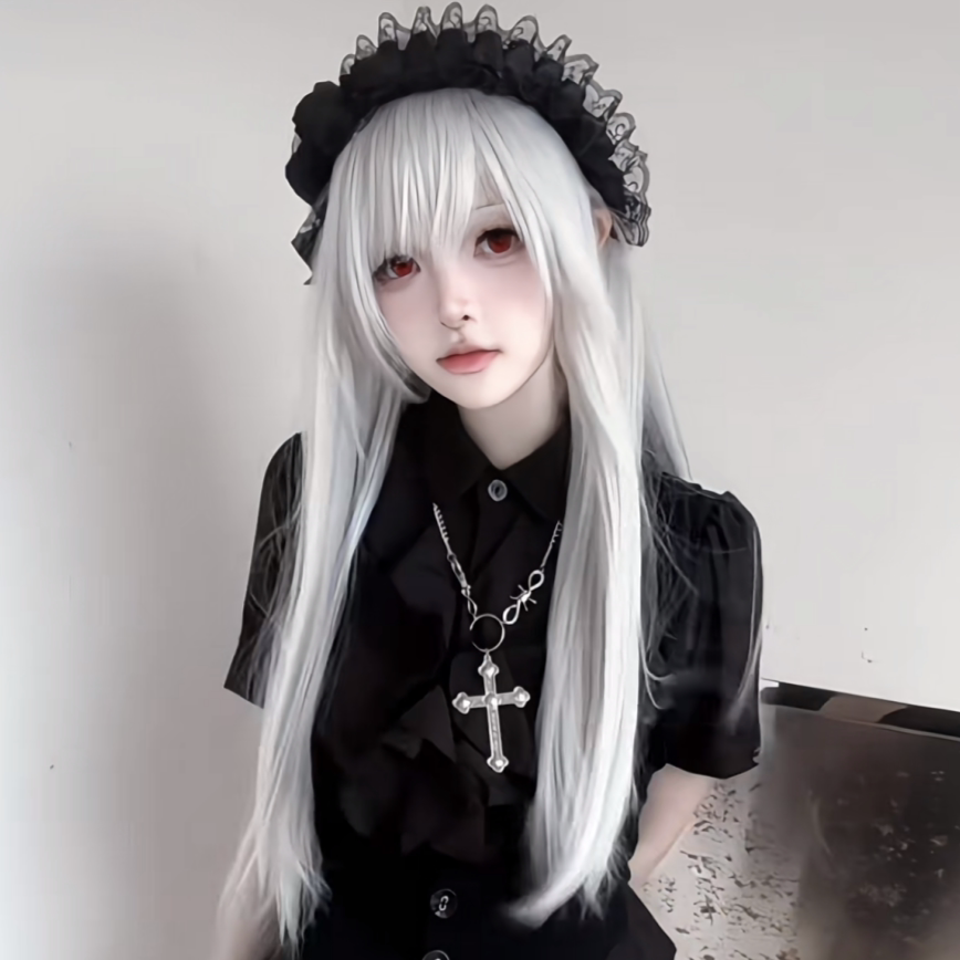 LittleFortune原创设计蕾丝亚文化哥特风Lolita玫瑰发箍蝴蝶结kc
