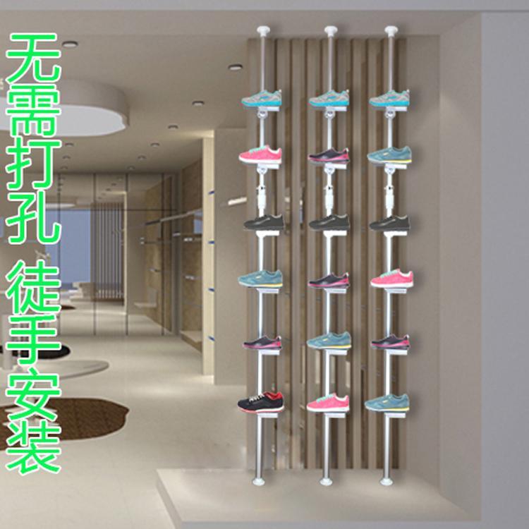 服装店鞋货架运动鞋子展示架商场上墙鞋托鞋店货架鞋柜卖鞋架子