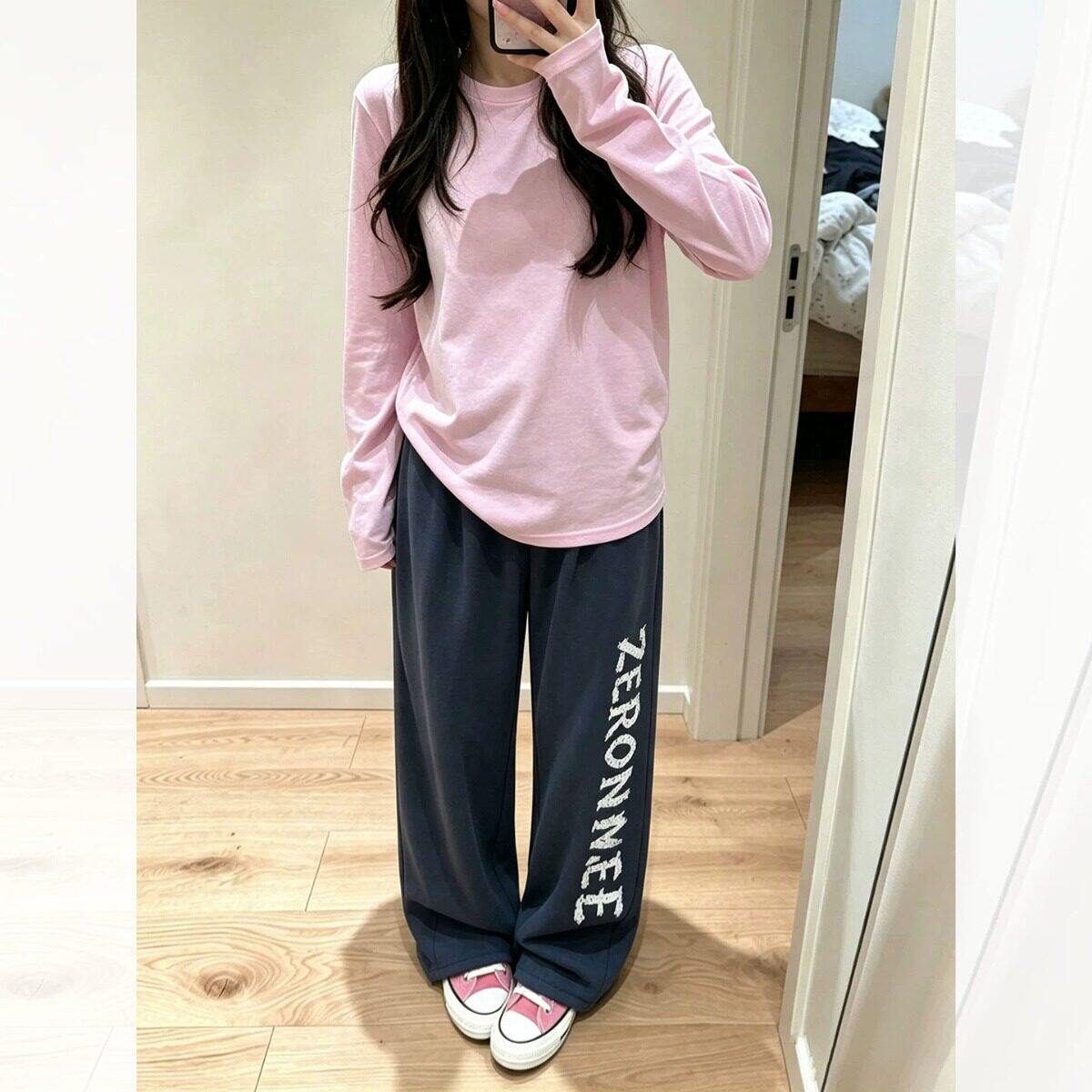 阔腿裤春秋休闲女裤子垂