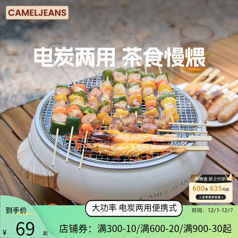 电热烧烤炉电炭两用大功率安全