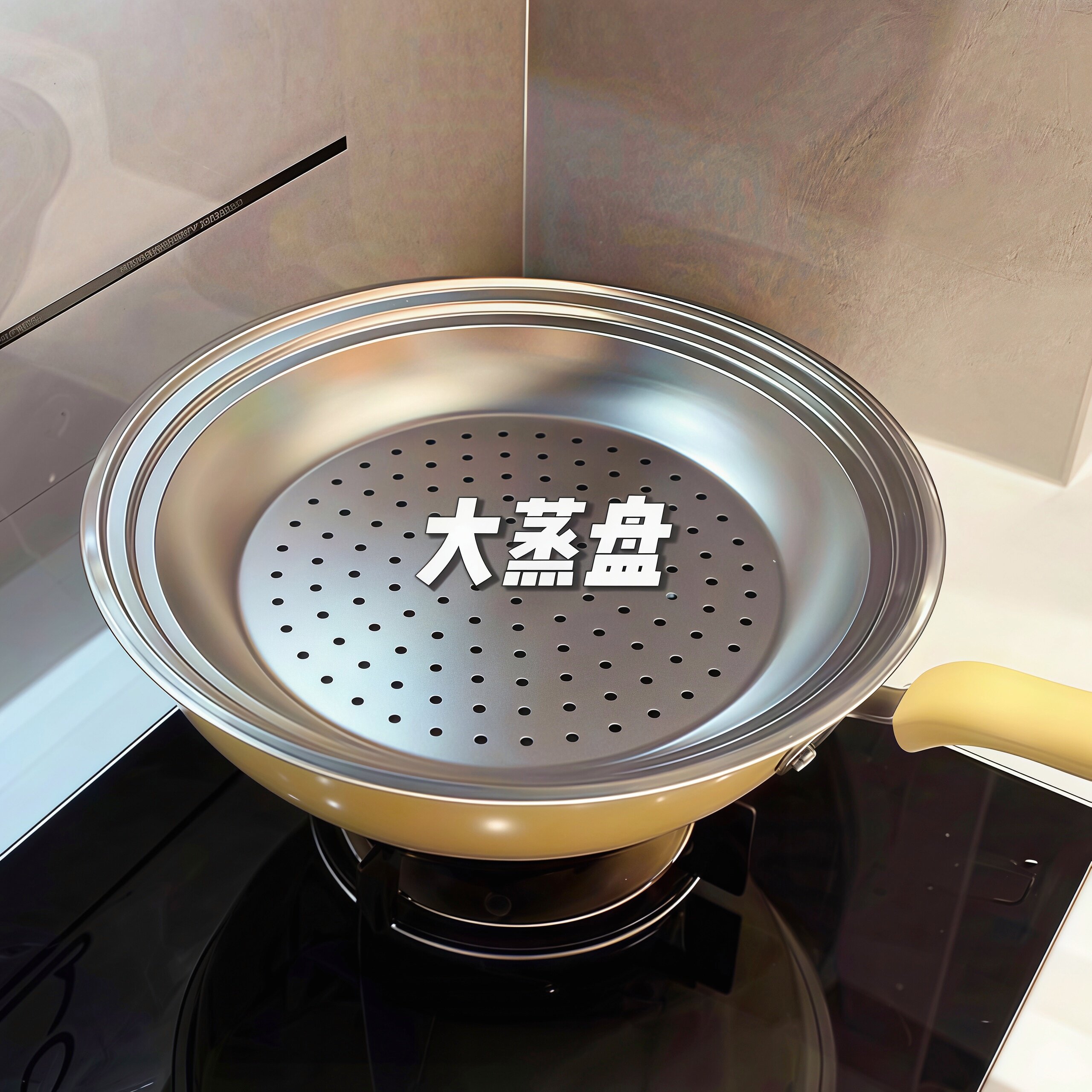 炒锅秒变蒸锅！不锈钢蒸盘炒锅专用蒸笼屉功能隔水蒸格过滤水盘