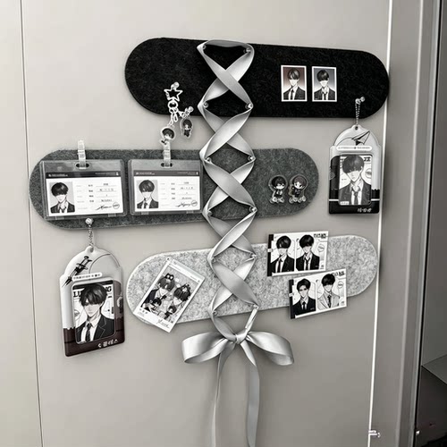 毛毡板照片墙小卡展示