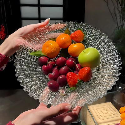 新年高端精致高脚果盘精致