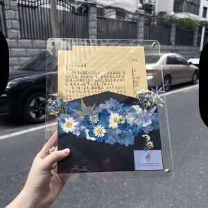 【繁华寄意友谊长存】干花信封diy材料包相框摆件送朋友生日礼物
