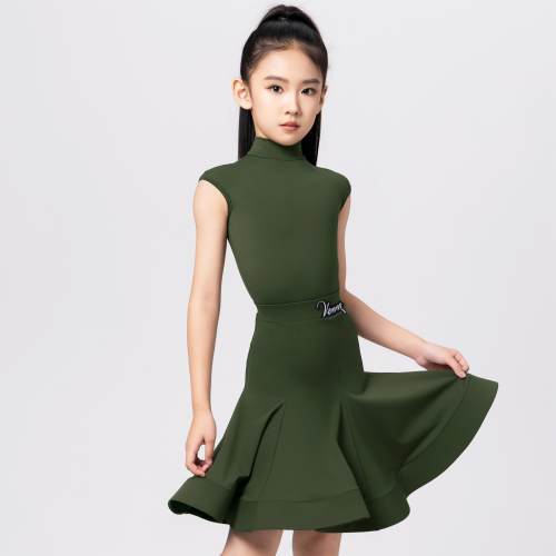 Venny薇妮业拉丁舞专女童舞定服套VGI25050规装少儿国蹈标比赛服
