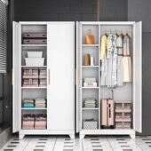 家用钢制柜阳台收防纳整理柜防水晒置物储存柜清物洁储拖把工TUG