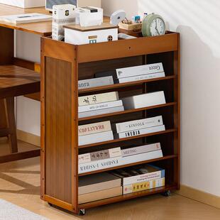 书桌旁小学推车置物动架书落地移收纳架生书架无品牌/桌边柜儿童