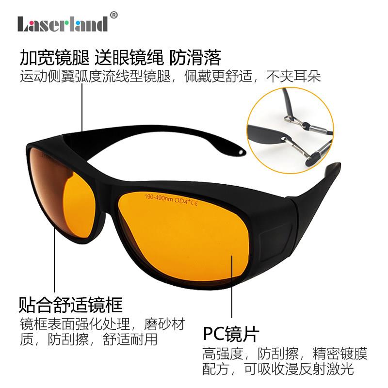 辐LaserlanUV紫外防护眼镜眼睛术后目眼罩防蓝光激护光射线消毒灯