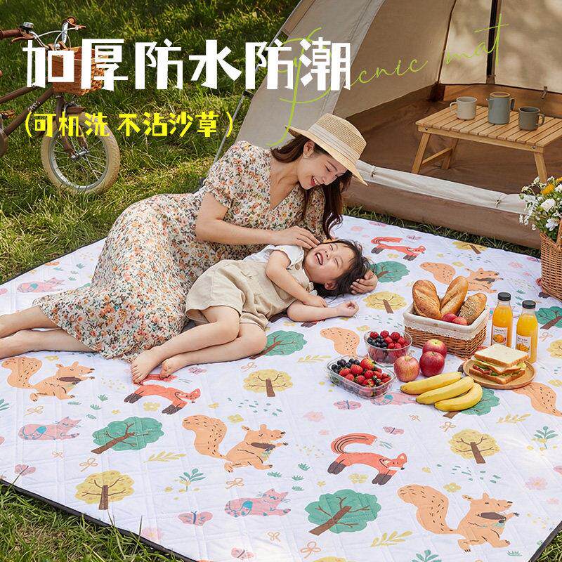 外野垫加厚防水防潮户露餐露营垫公园草地帐篷地垫沙滩垫子LXZ-46