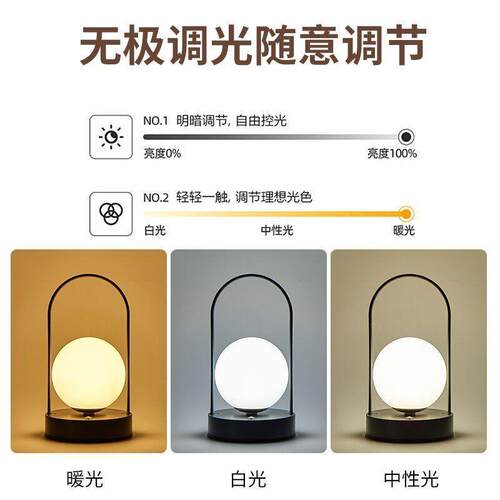 端景台灯灯饰灯摆摊夜市灯户充电露营帐篷灯野营充桌电台外x2lBu