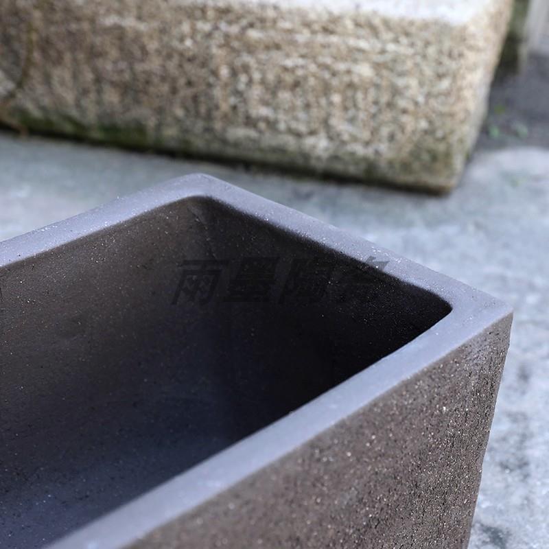 兴紫砂长方形古培鱼缸水粗陶拉宜毛花盆绿植66款长方户外庭院法装
