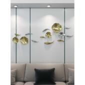 荷叶鱼壁饰创立体房间间墙面遮丑装 饰电意视景背VZP墙卧室房墙壁