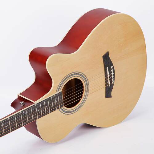 40寸全椴木包边吉他民谣木Guitar可弹奏木吉他