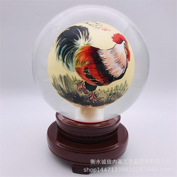 供应内画水晶球商务外事摆件礼品
