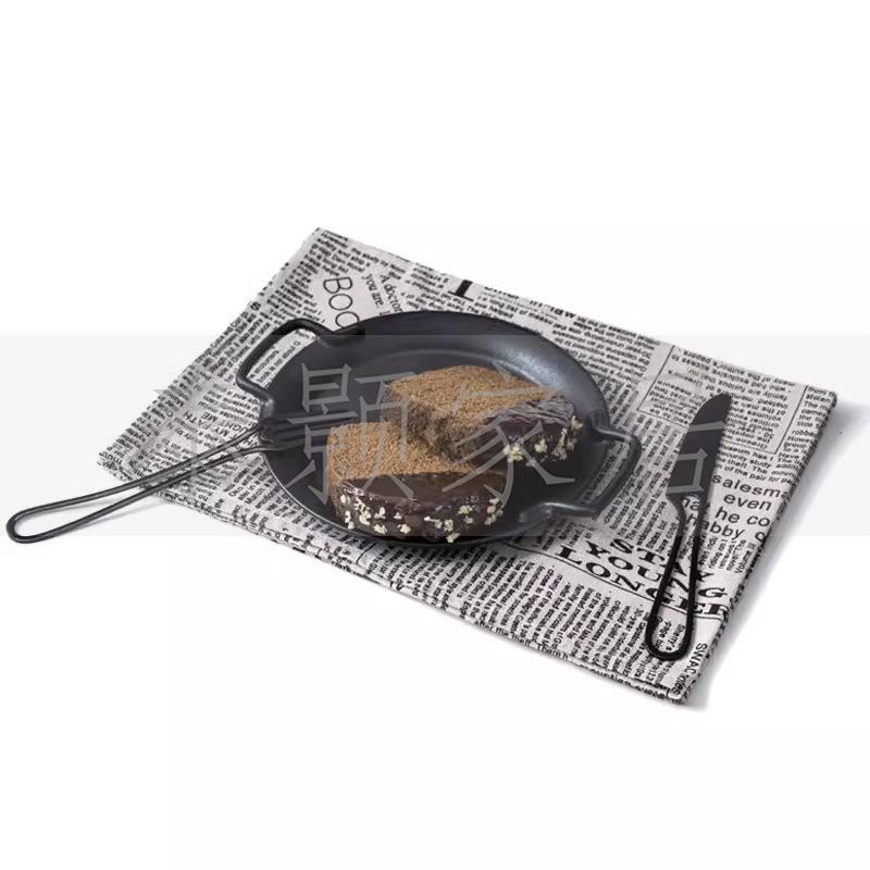 北欧极简样板房厨房橱柜软装饰品厨具仿真吐司面包花陈列摆件组合