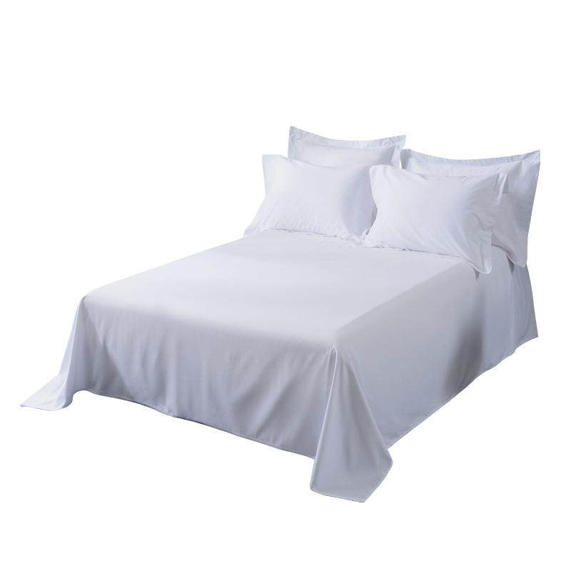 酒店床单宾馆纯棉贡缎白色床笠宾馆民宿床上用品厂家床单,床上用品,酒店床品套件,淘宝优惠券,粉丝福利购,淘宝优惠卷
