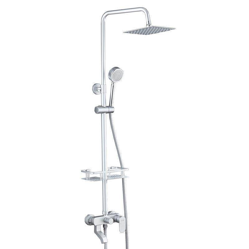 太空铝明装暗装黑金色淋浴花洒套装增压淋浴套装卫浴洁具厂家