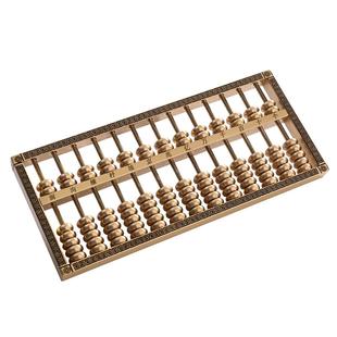 黄铜算盘摆件实心如意算盘形状算盘客厅办公室装饰品公司开业礼物