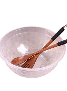 圆形1050ml钻石碗一次性餐盒PP塑料加厚快餐外卖打包饭盒