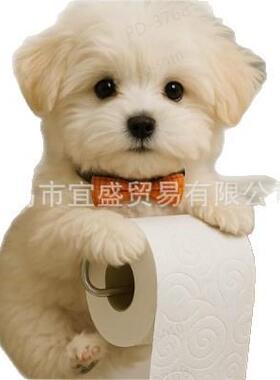 新款狗狗纸巾架dog狗系列厕所纸巾架可爱装饰品设计家居装修