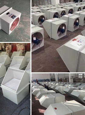 侧墙排风机BWEX防爆边墙轴流排风机 SEF方形壁式边墙风机带防雨罩