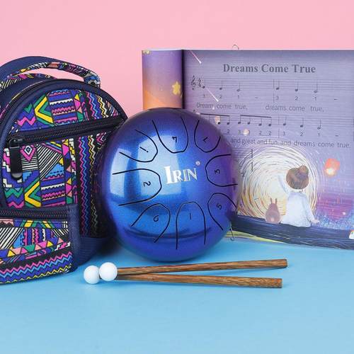 跨境热卖5.5寸8音空灵鼓炫彩梵音鼓忘忧鼓钢舌鼓手碟鼓莲花鼓