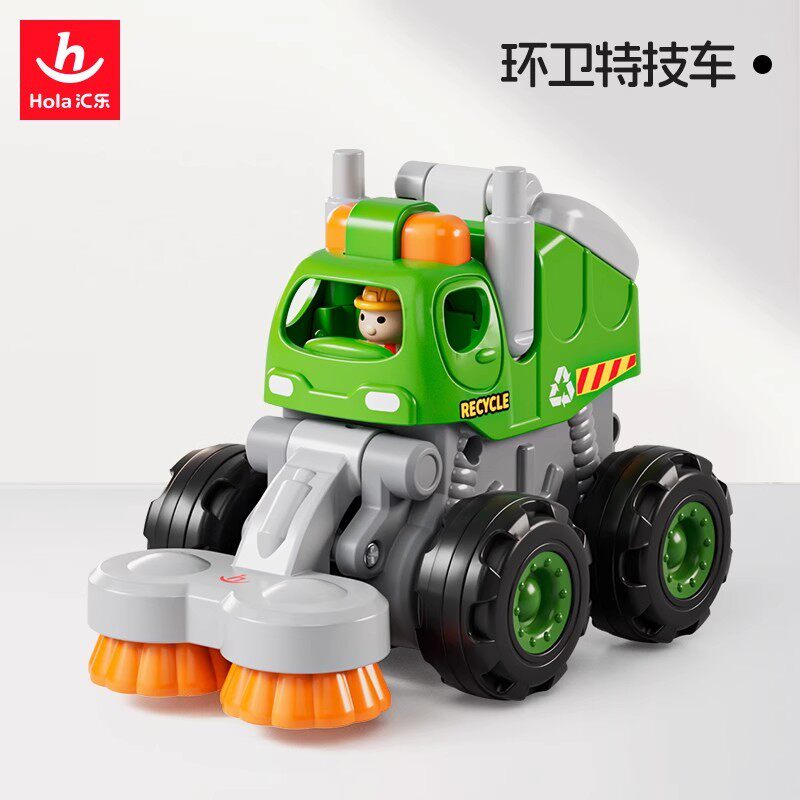 汇乐工程车队惯性特技玩具
