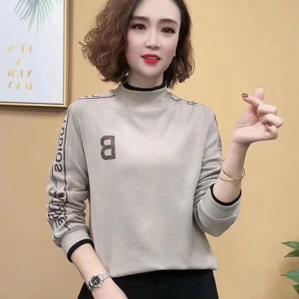 洋气减龄中老年妈妈加绒保暖上衣