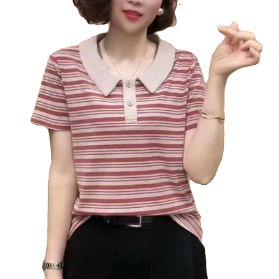 洋气大码宽松妈妈显瘦上衣
