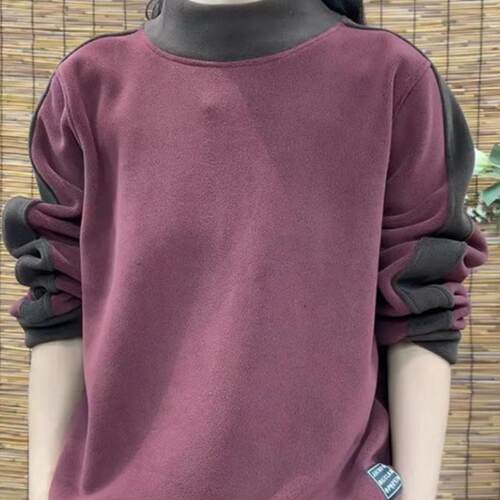 半高领卫衣女加绒加厚秋冬