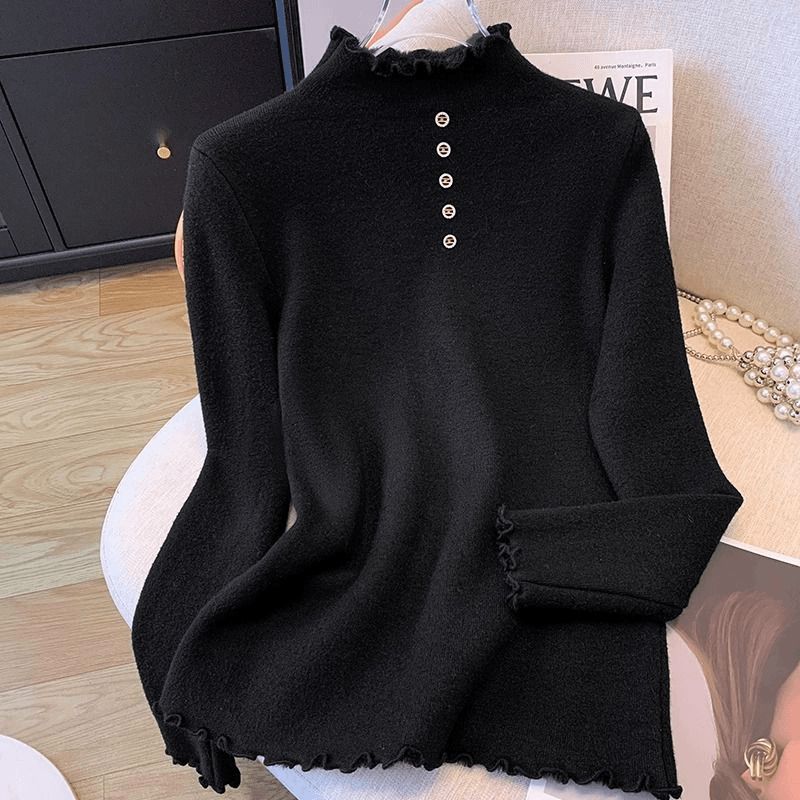 中年妈妈大码洋气上衣半高领