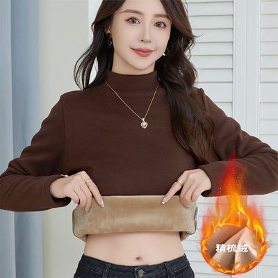 一体绒妈妈保暖内搭冬季上衣