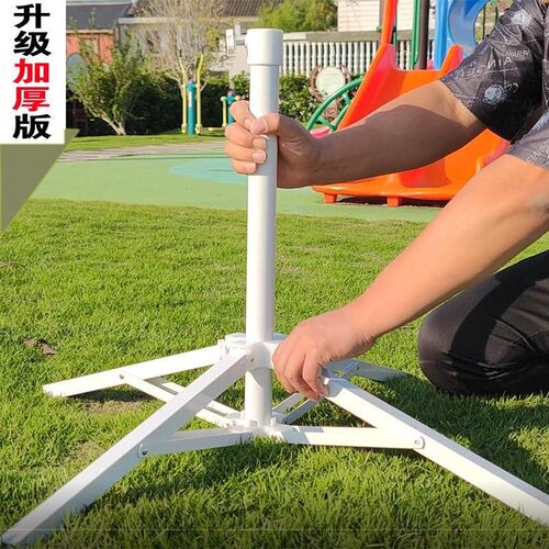 速发户外沙滩伞室外太伞广告伞地座伞坐伞底座铁四脚烤漆支架可折