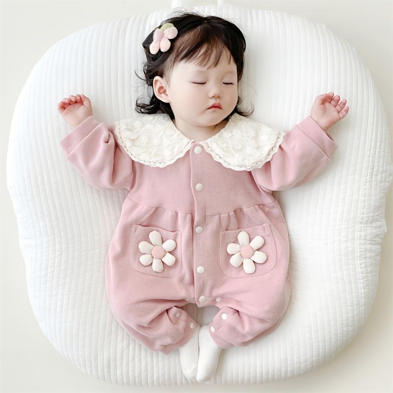 速发婴儿春装连体衣屁气超萌生衣套装新哈宝宝外出爬服满月百天包