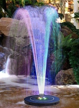 速发太能高泉水泵公园假山喷池增氧泵景观鱼压抽水泵带彩灯