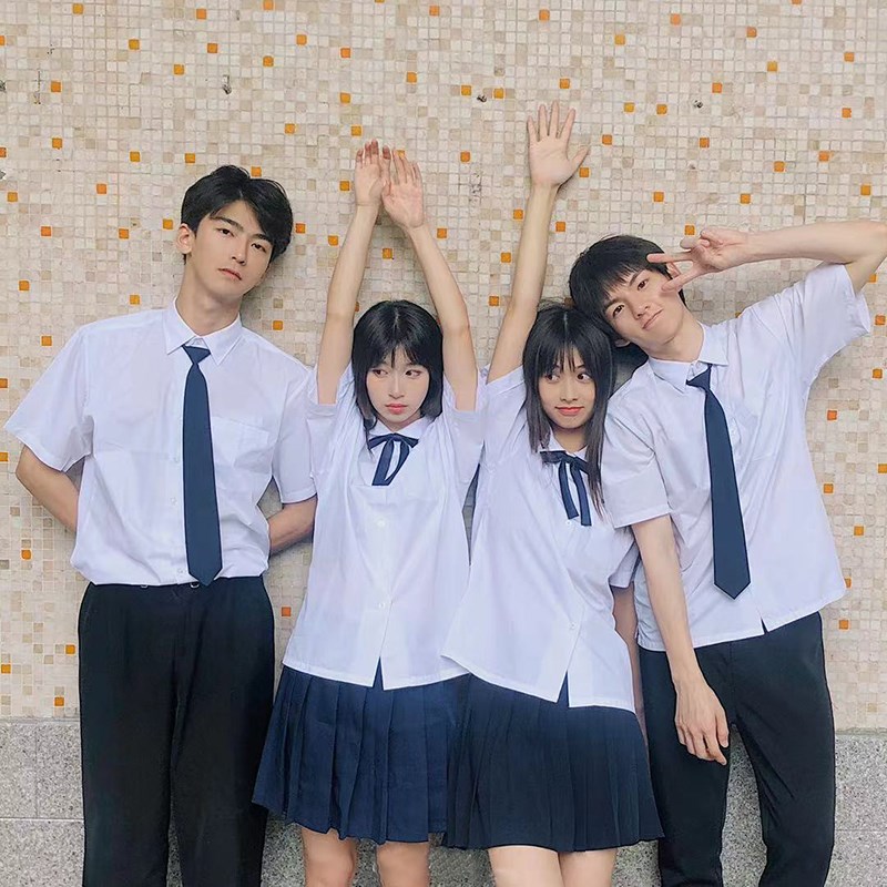 速发jk制服夏季学服风班服初中高中学生运动会毕业季校院套装