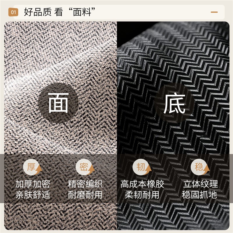 速发转椅地垫静音防滑木地板保护垫卧室客厅电脑椅隔音耐磨地毯垫