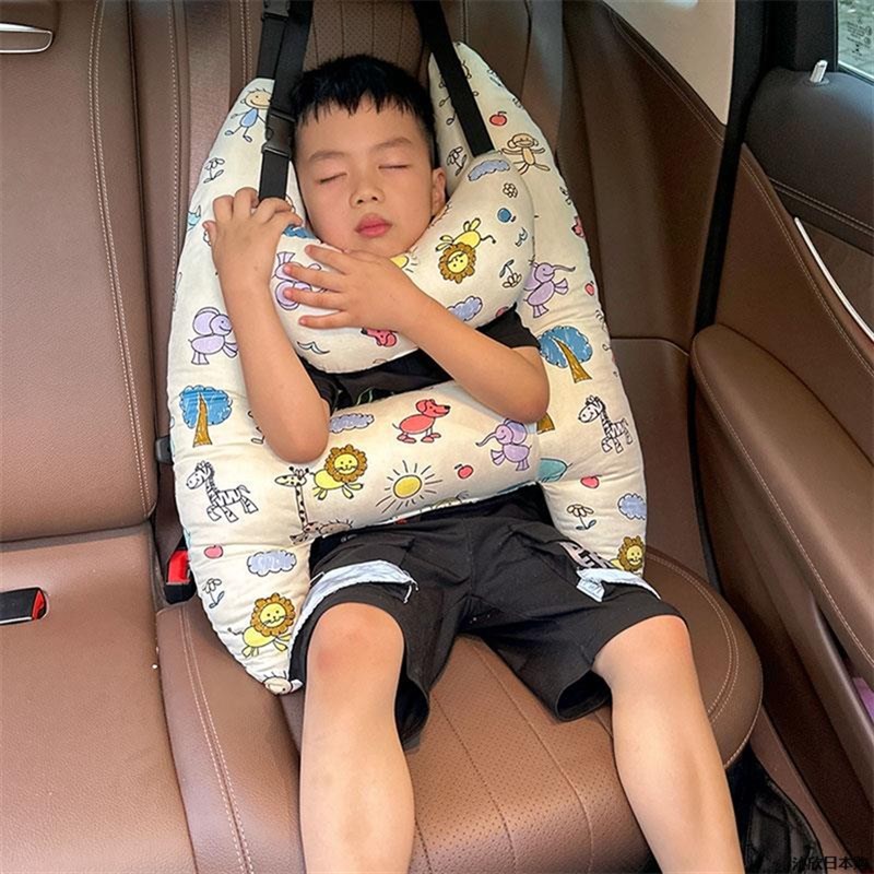 速发D排儿童车上睡觉神器汽载抱枕头长途车车后座后B护颈枕