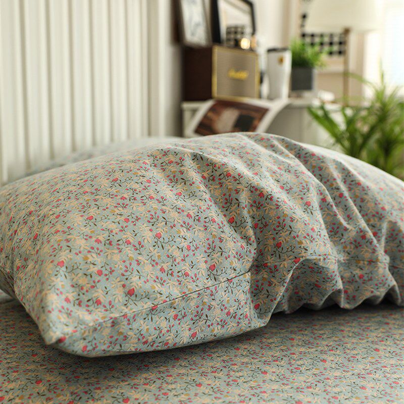 速发枕套一对装四季通用纯棉100套棉枕头全罩48x74单人枕芯套内胆