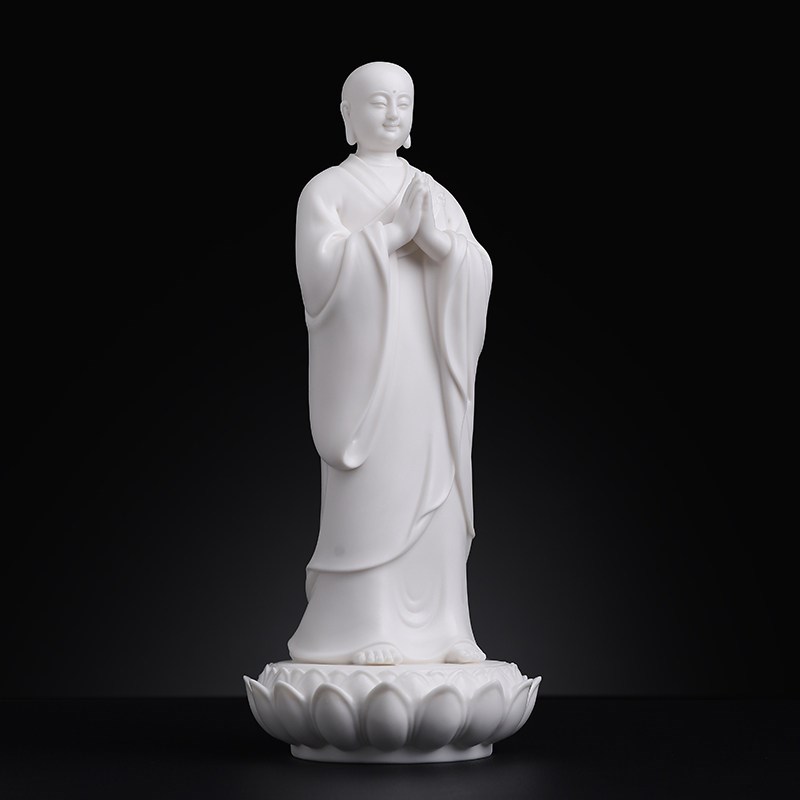 速发戴玉堂陶瓷阿难迦叶尊者像佛祖弟子释迦牟尼侍者佛像供奉家用