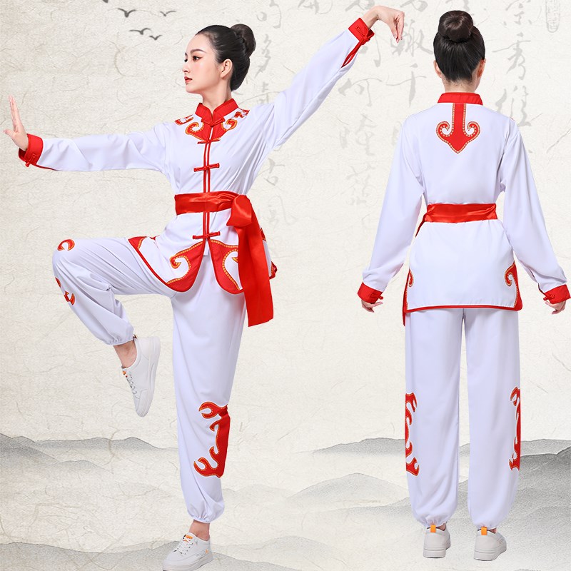 速发新款打鼓服舞龙舞狮表演服男生秧歌服装腰鼓服武术练功服演出
