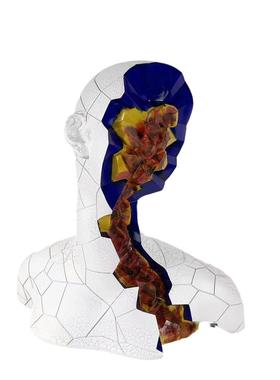 北欧玄关抽象人物雕塑树脂摆件样板房售楼处样板房间复古软装饰品