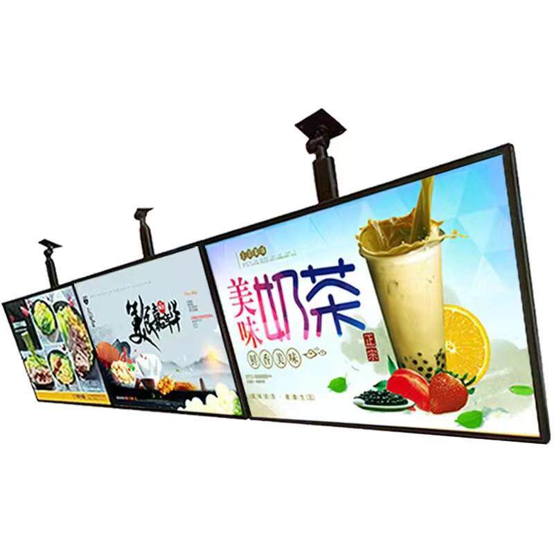 超薄电视灯箱广告牌挂墙式悬挂奶茶店发光菜单价目表led点餐灯箱