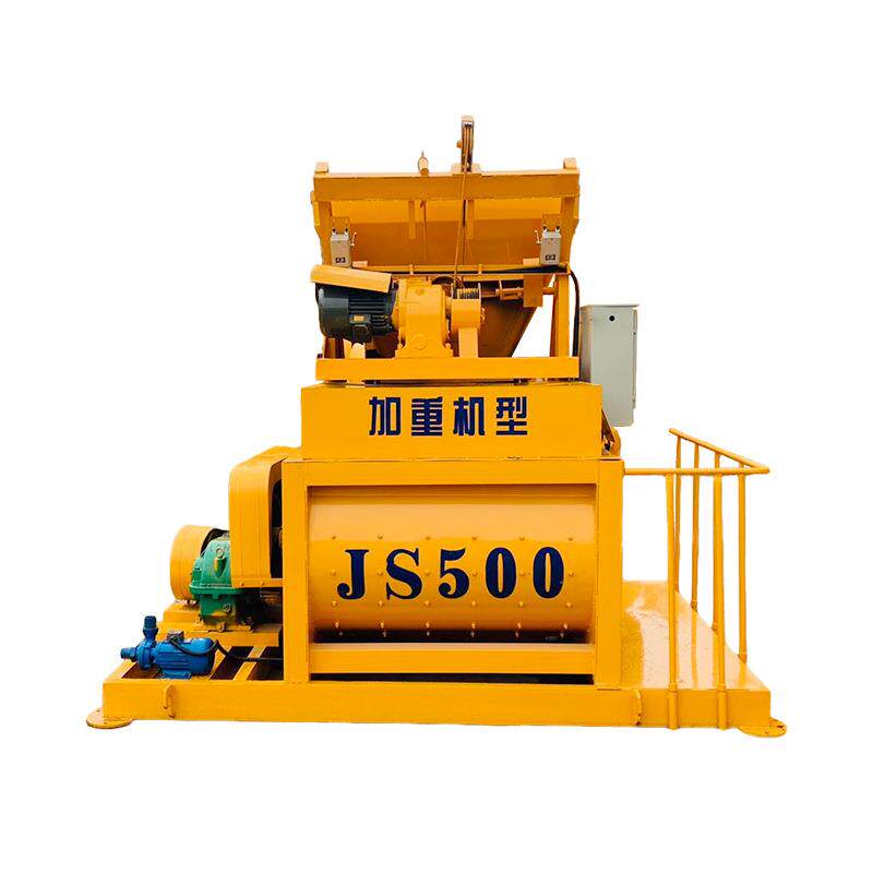 厂家直供JS500强制混凝土搅拌机750型双轴搅拌站大小型工地搅拌机